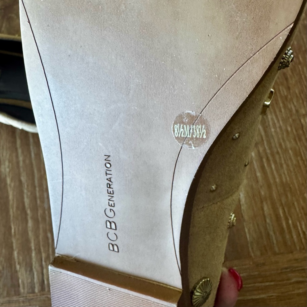 BCBGeneration tan suede Nikkola flats 8.5 - Picture 11 of 13